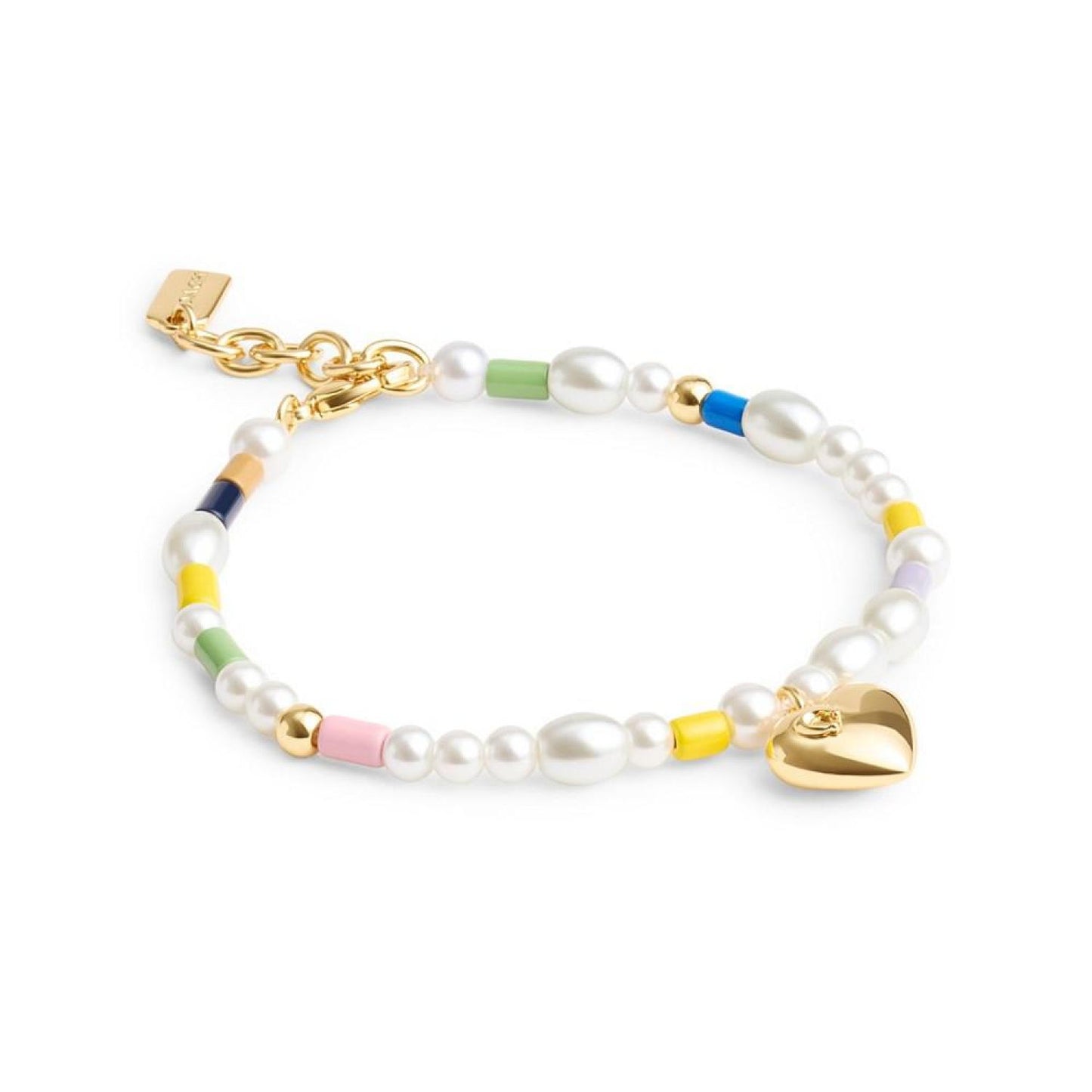 Imitation Pearl Signature Heart Imitation Pearl Bracelet