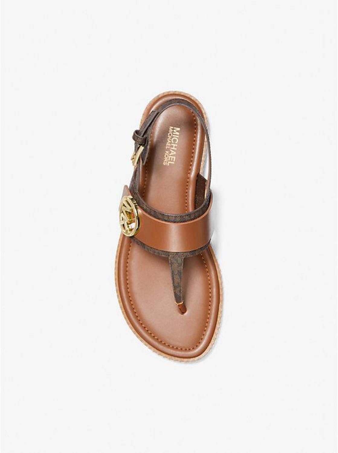 Carmen Logo and Faux Leather Sandal