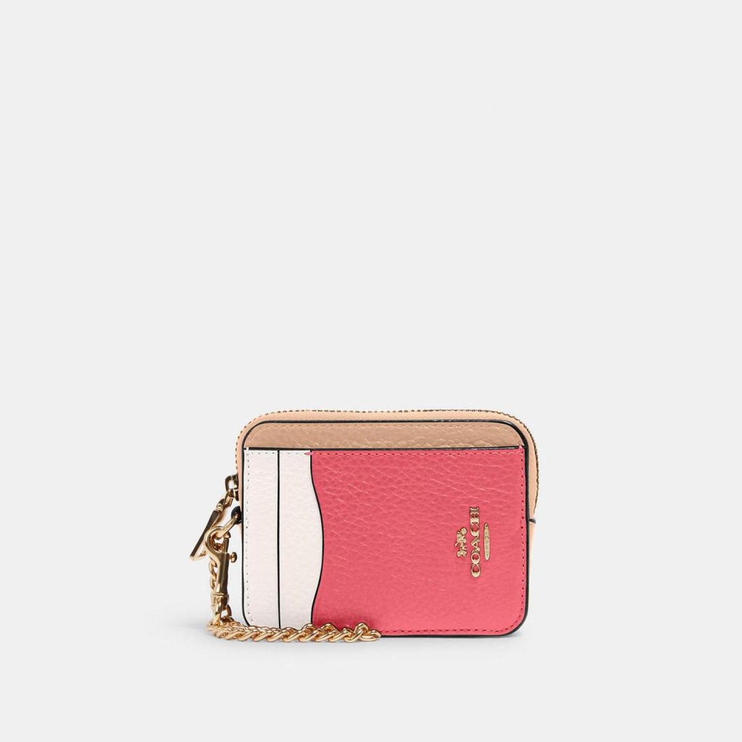 Coach Outlet Zip Card Case In Colorblock