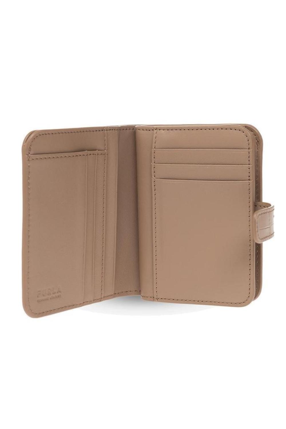 Furla Logo Plaque Embossed Wallet