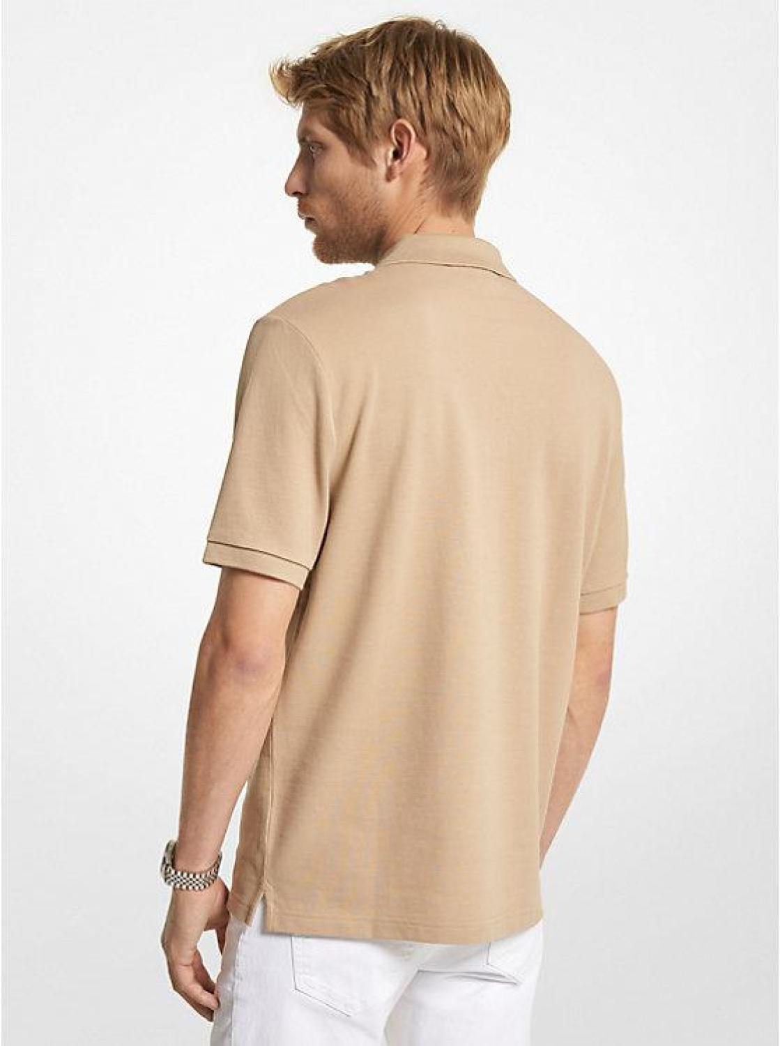 Cotton Half-Zip Polo Shirt