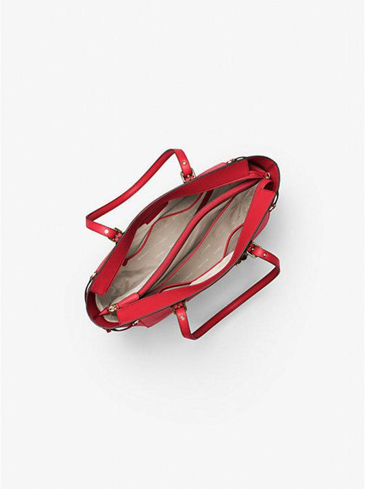 Voyager Medium Crossgrain Leather Tote Bag