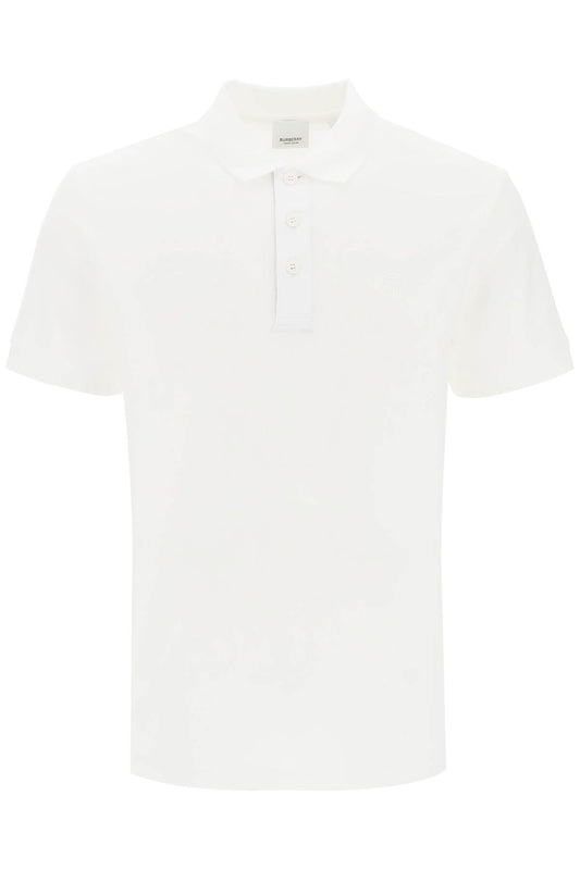 Burberry eddie polo shirt in organic piqué