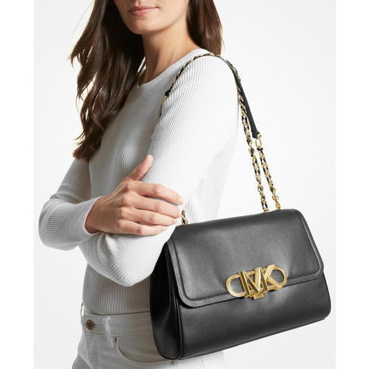 Leather Parker Convertible Chain Shoulder Bag