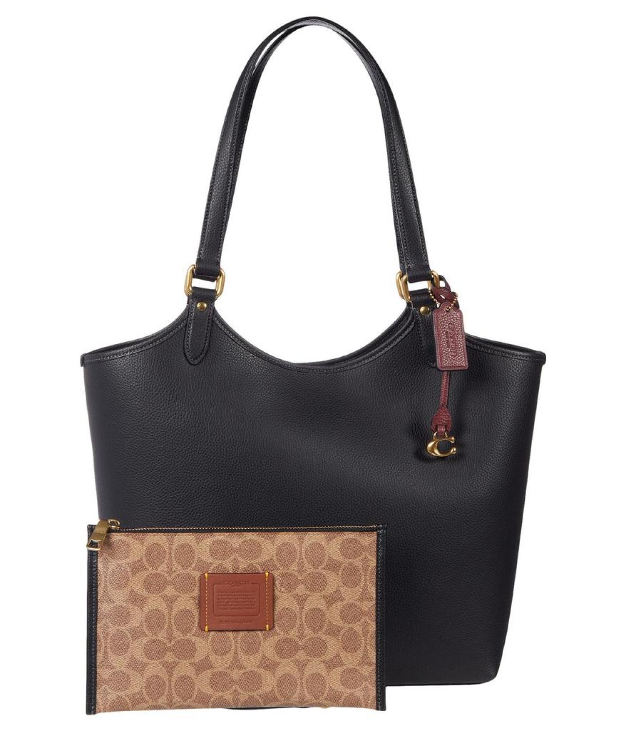 Polished Pebble Leather Day Tote