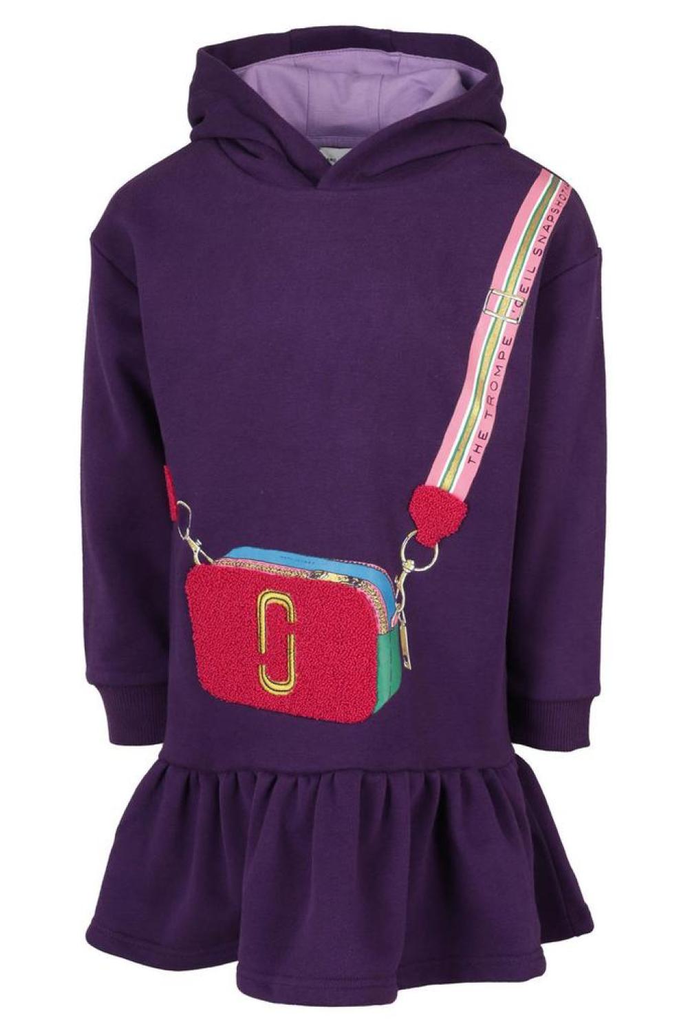 The Marc Jacobs Kids Graphic-Print Long-Sleeved Hooded Dress