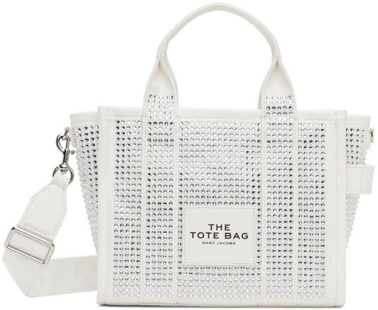 White 'The Crystal Canvas Small' Tote