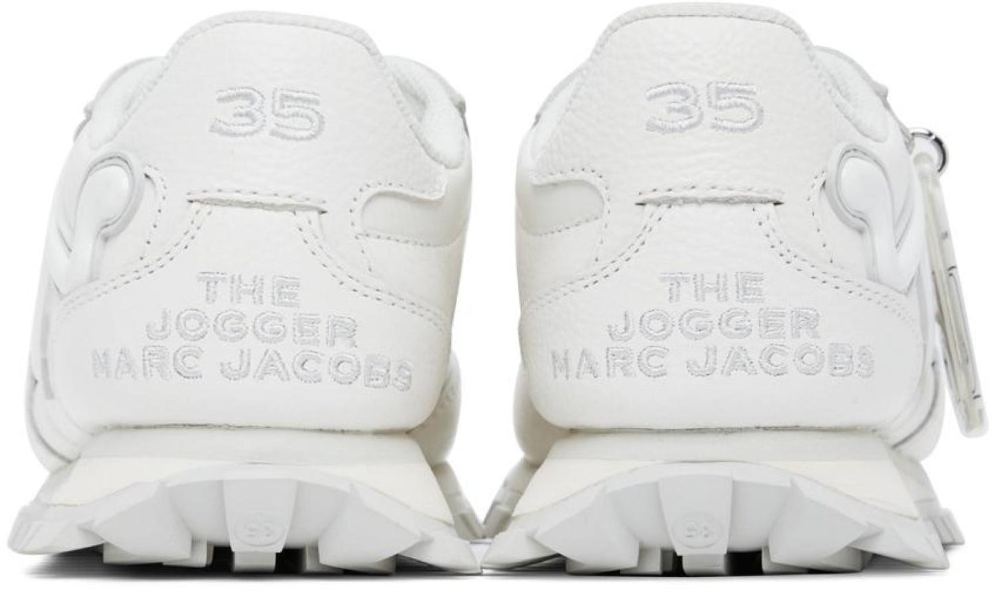 White 'The Leather Jogger' Sneakers