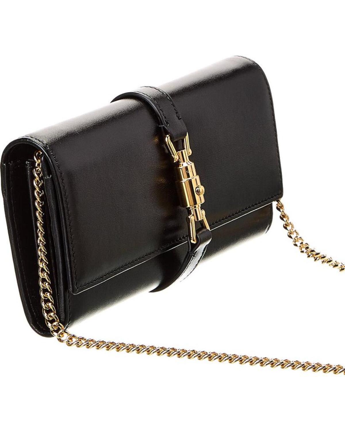 Gucci Jackie 1961 Leather Wallet On Chain