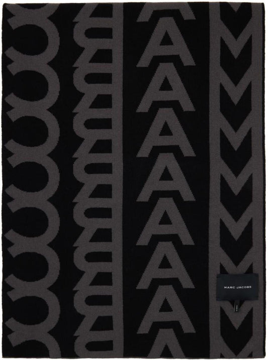 Black & Gray Monogram Knit