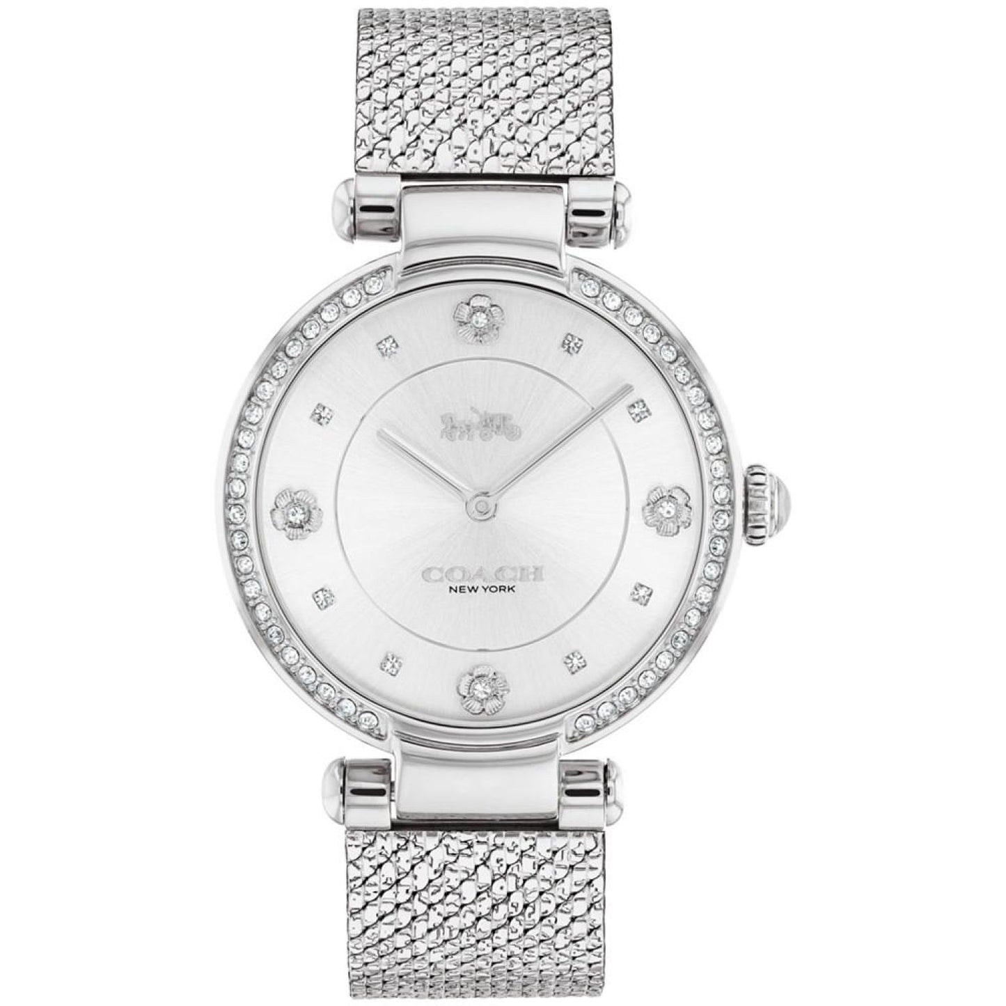 Women's Cary Silver-tone Stainless Steel Mesh Bracelet Watch