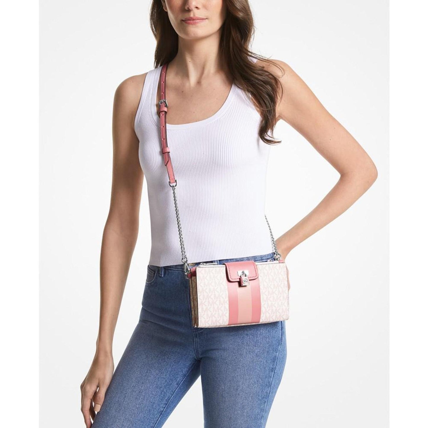 Logo Ruby Small Double Zip Crossbody