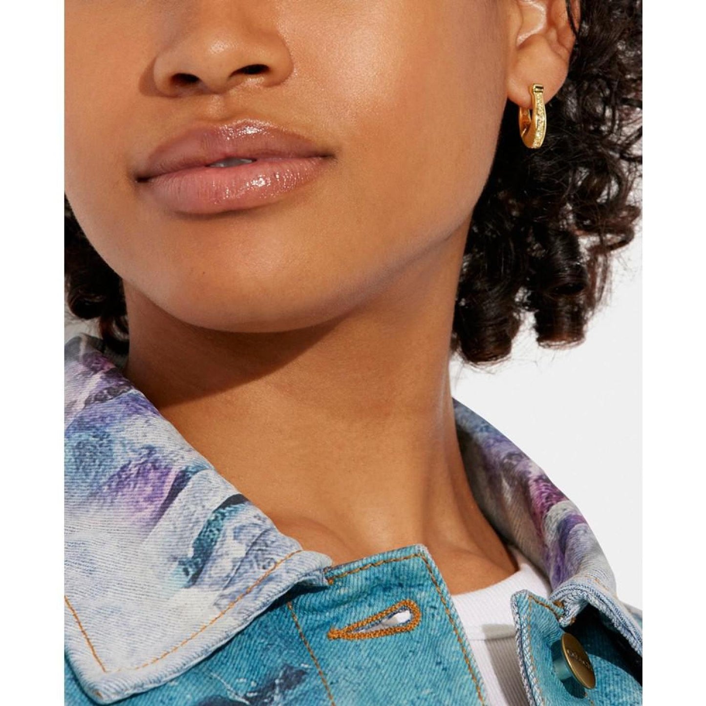Signature Pave Hoop Earrings