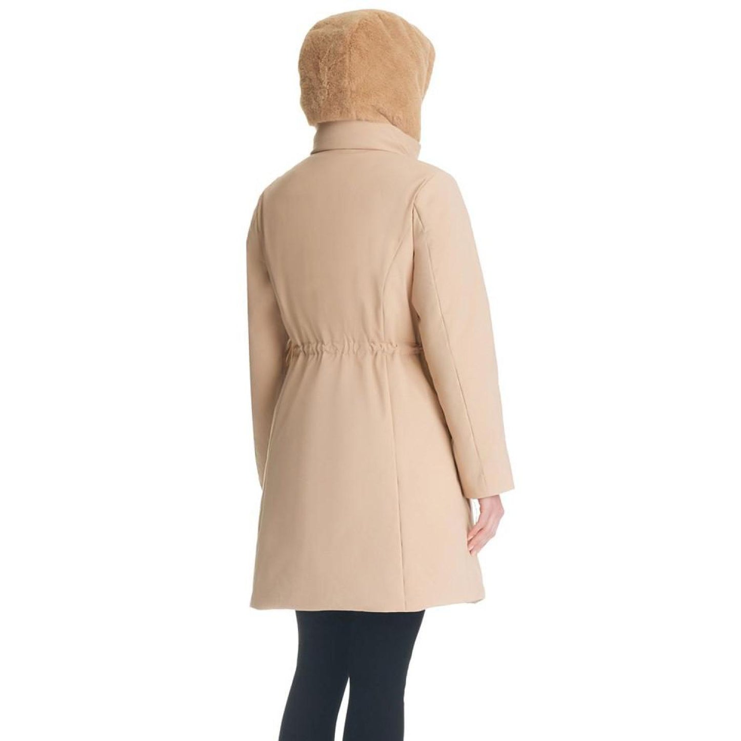 Women's Bibbed Hooded Puffer Coat