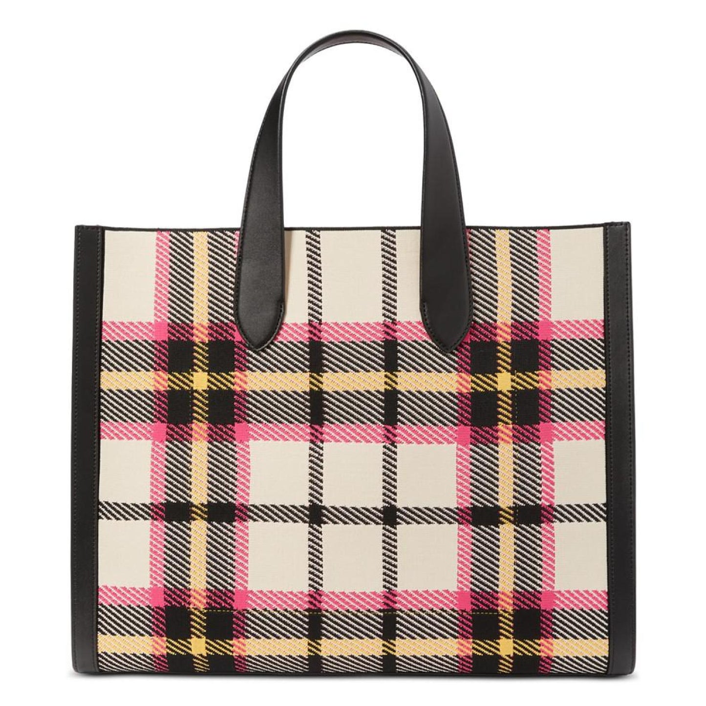 Manhattan Museum Plaid Knit Jacquard Extra Large Tote