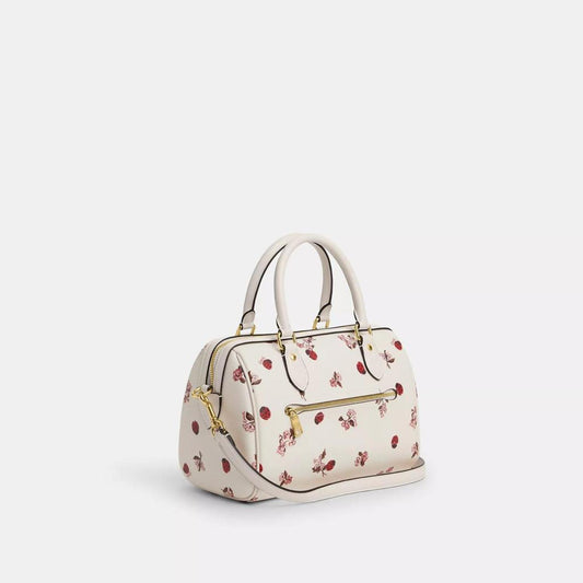 Coach Outlet Rowan Satchel With Ladybug Floral Print