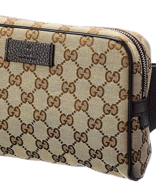 Gucci GG Canvas & Leather Belt Bag