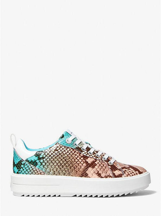 Emmett Python Embossed Leather Sneaker