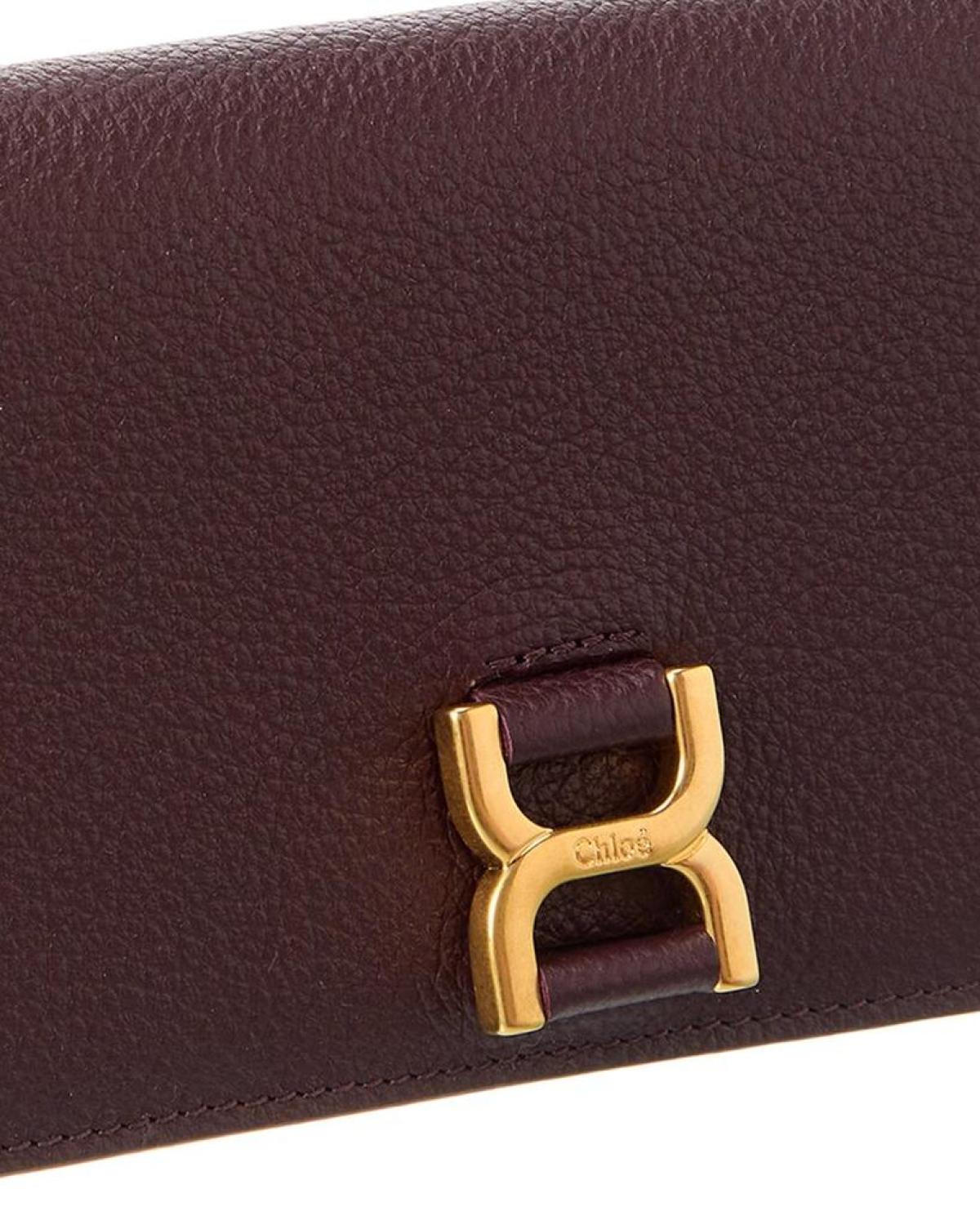Chloé Marcie Leather Continental Wallet