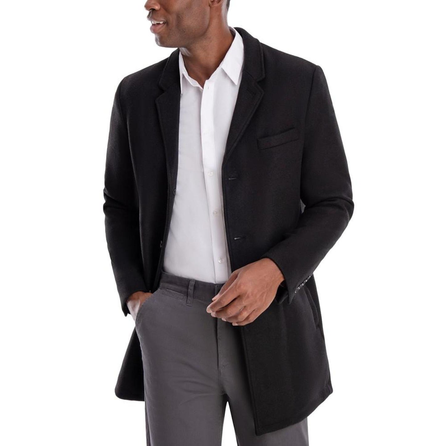 Men's Ghent Slim-Fit Overcoat