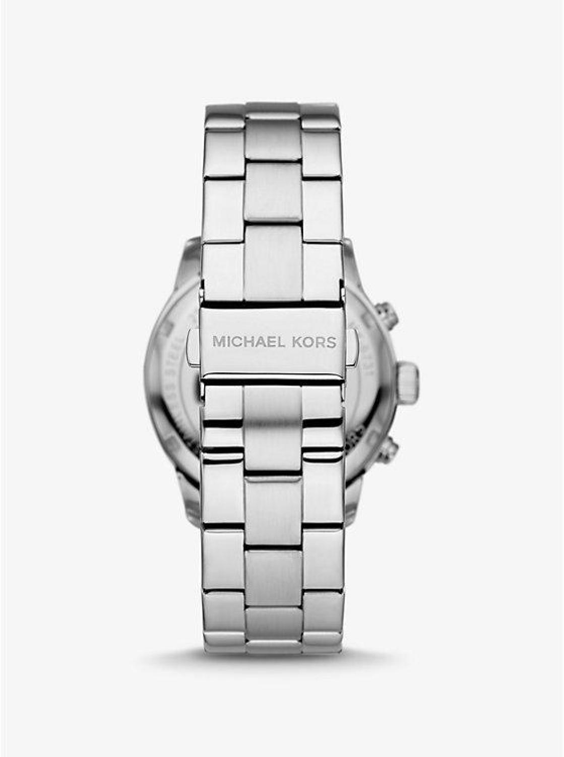 Oversized Silver-Tone Watch