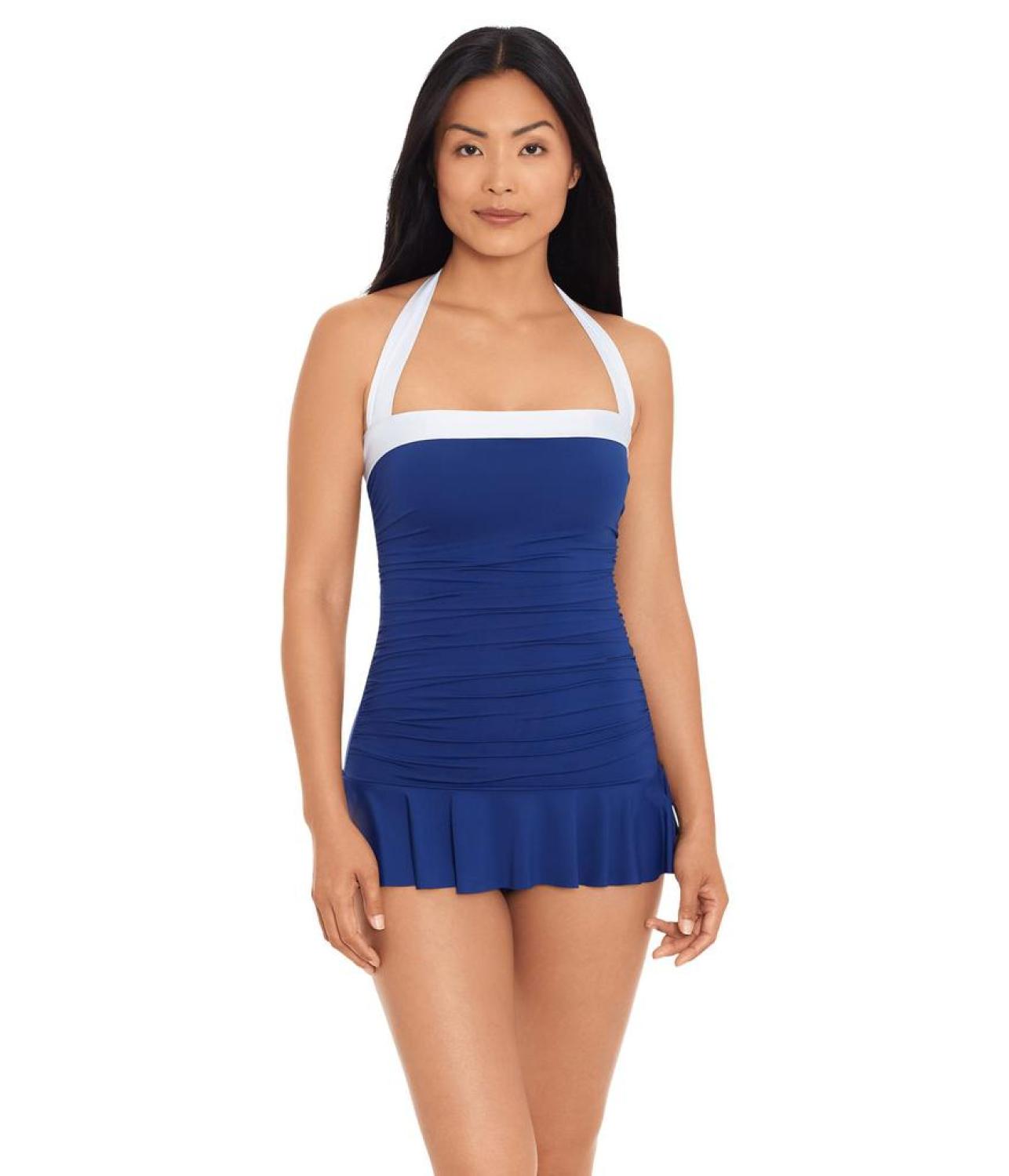 Bel Air Skirted Bandeau One-Piece