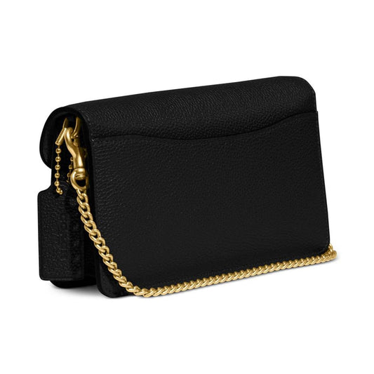 Polished Pebble Leather Tabby Chain Clutch