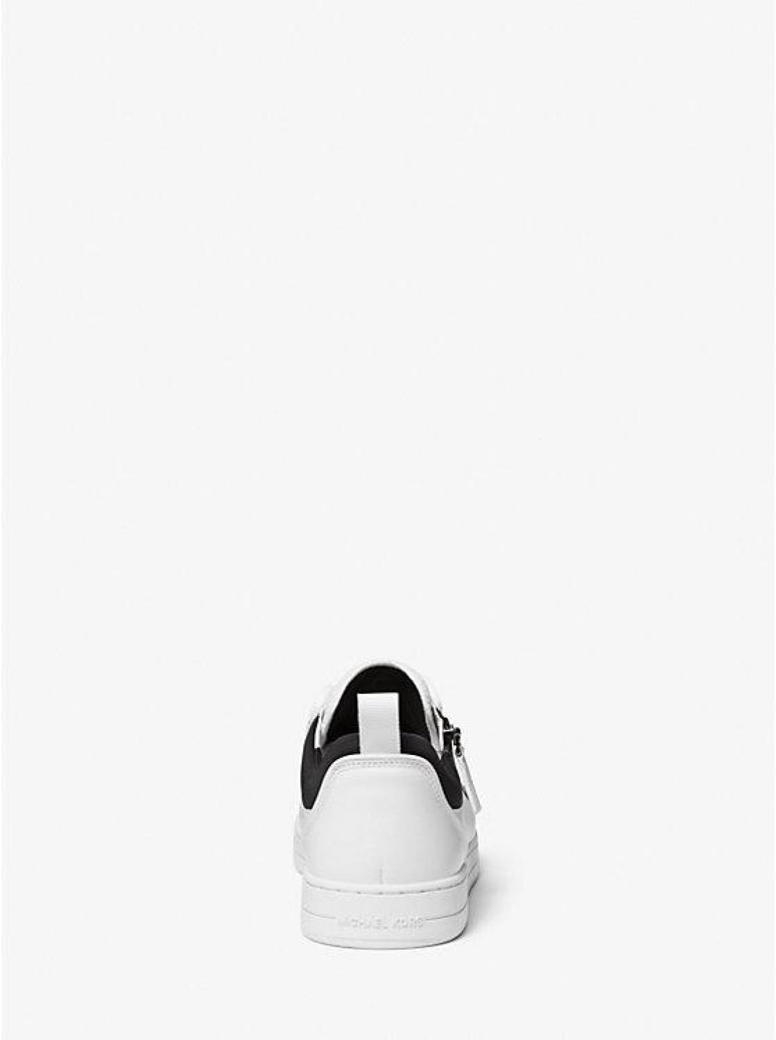 Keating Leather and Mesh Zip-Up Sneaker