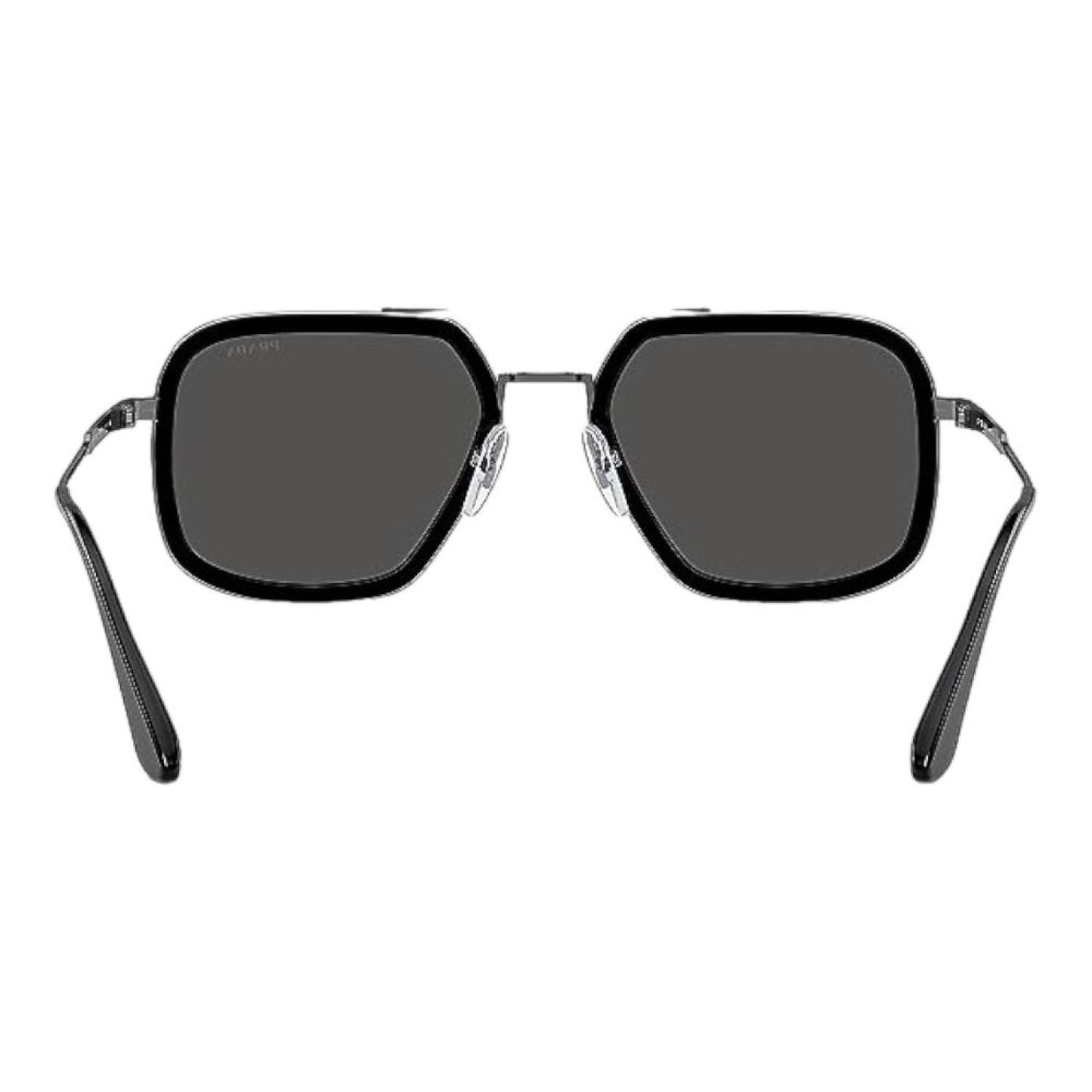 PRADA Men's PR 57XS M4Y5S0 Black Aviator Frame Sunglasses