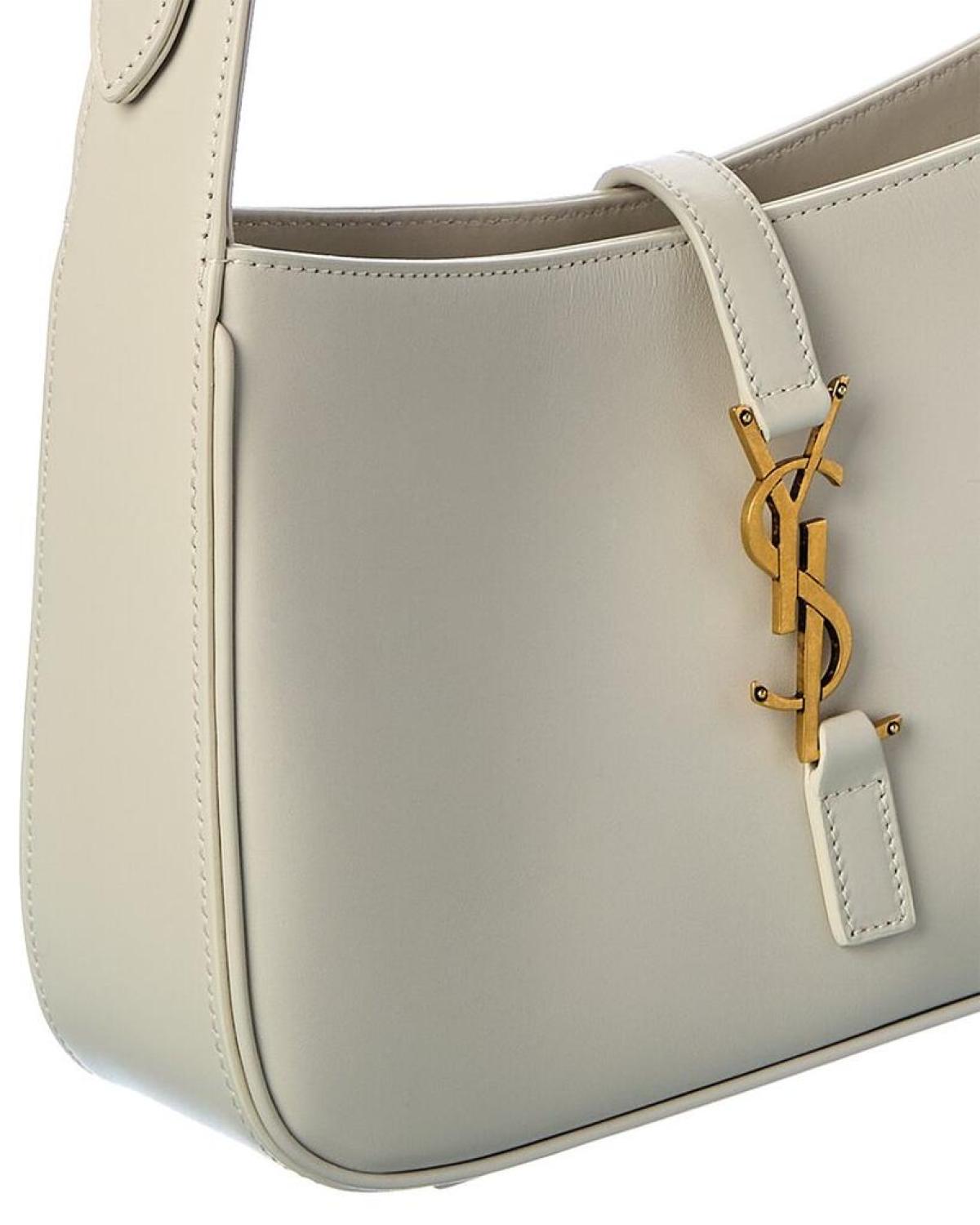 Saint Laurent Le 5 A 7 Smooth Leather Hobo Bag