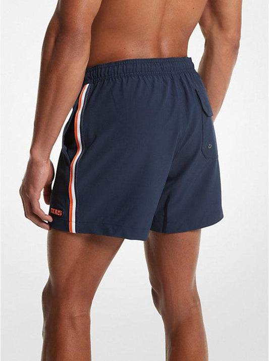 Striped Woven Swim Trunks