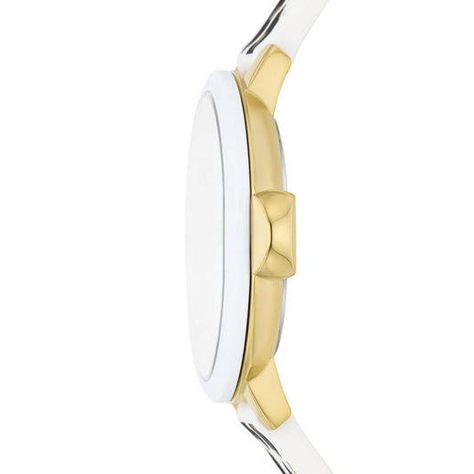 Women's Park Row Quartz Three Hand Animal Print Silicone Watch 34mm