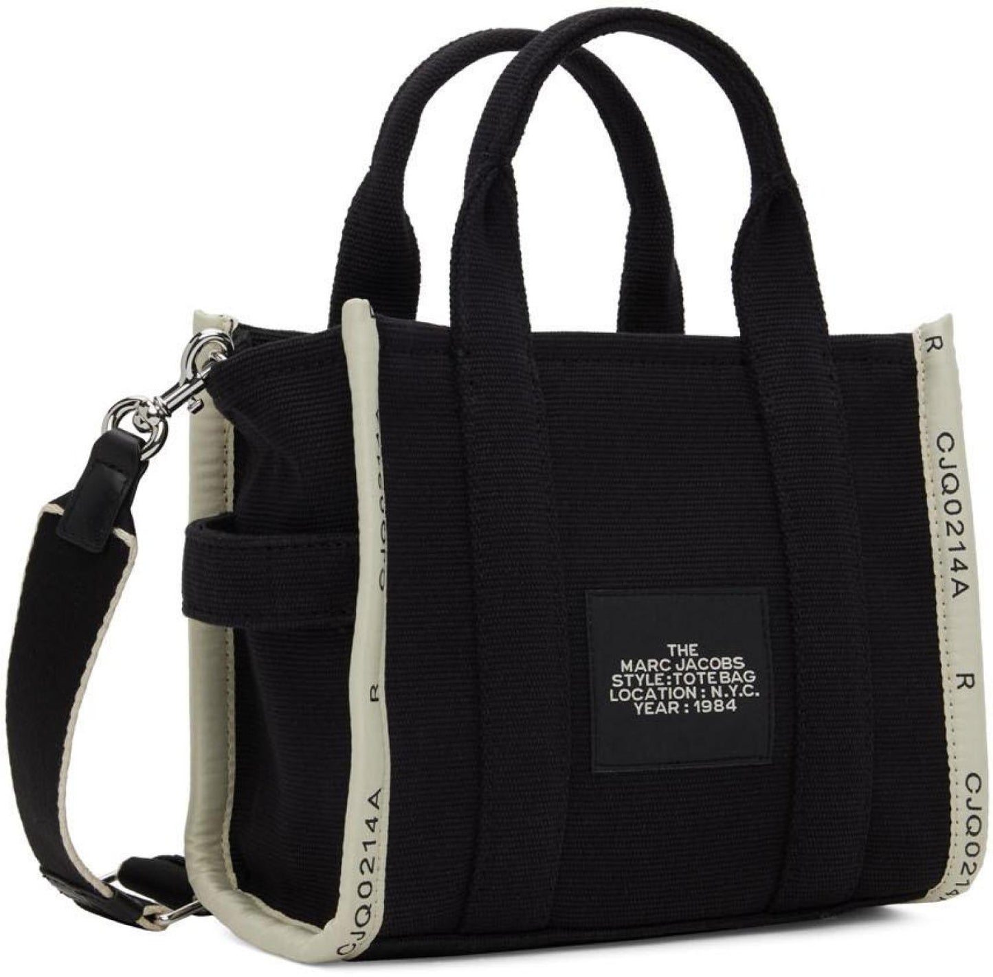 Black 'The Jacquard Mini Tote Bag' Tote
