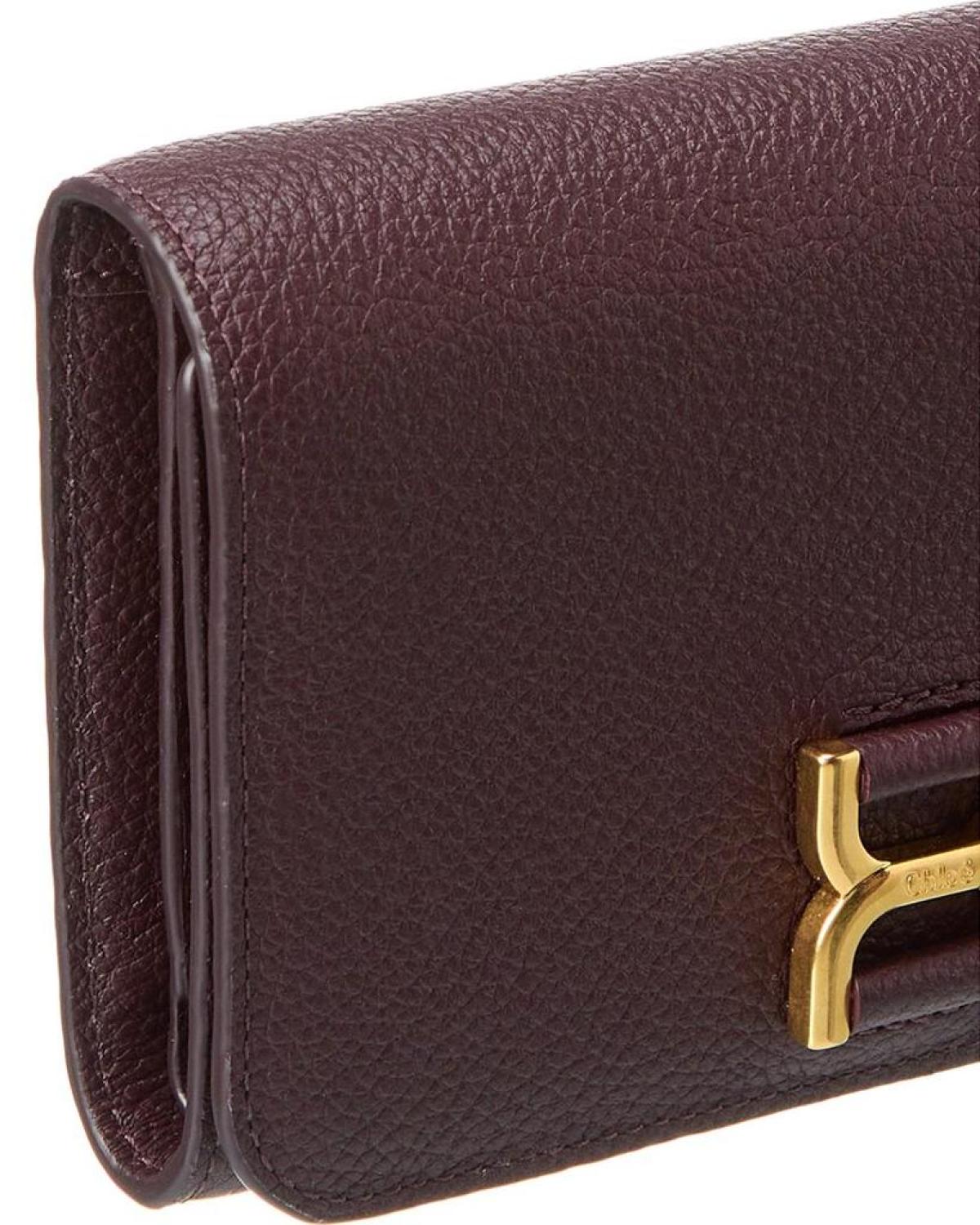 Chloé Marcie Leather Card Case