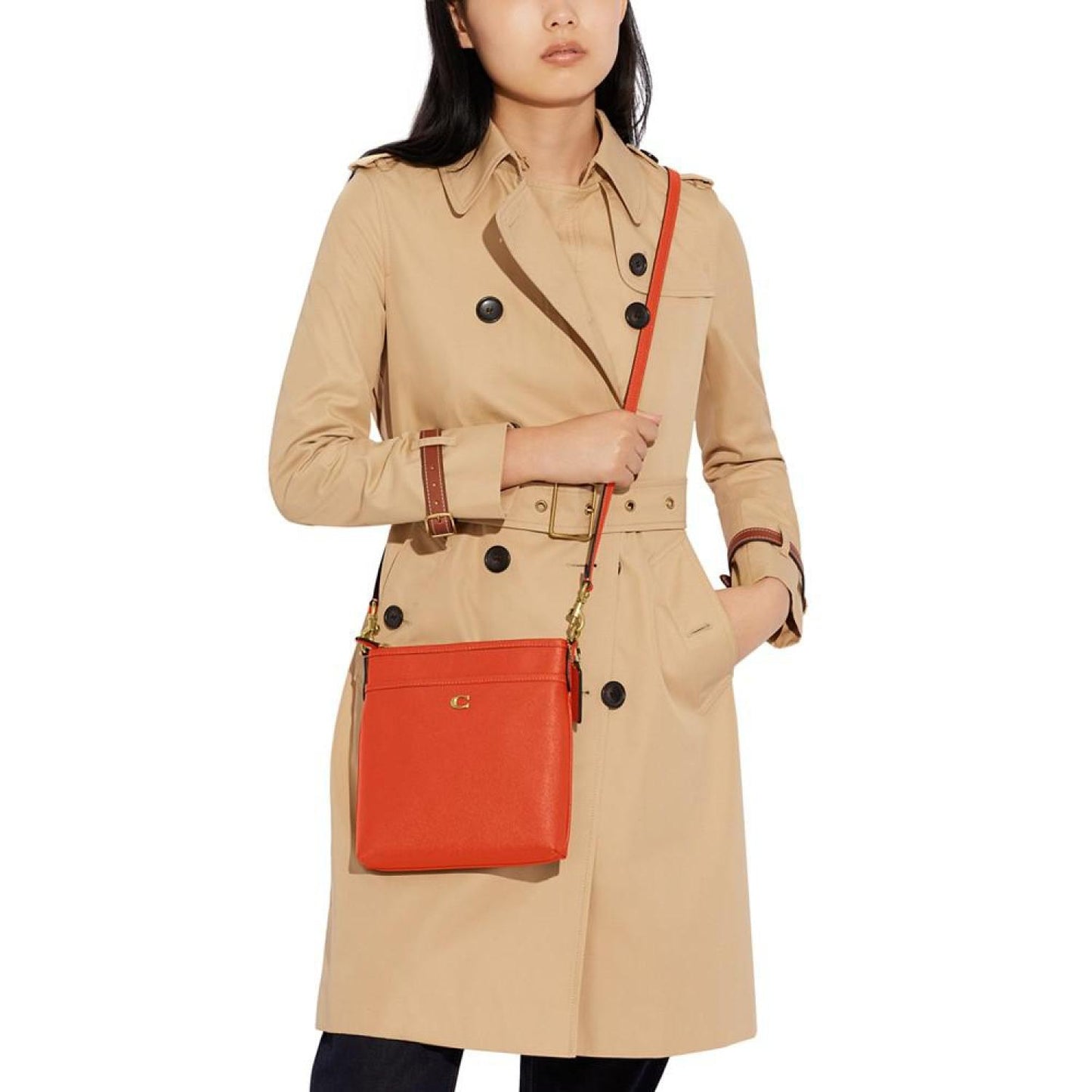 Crossgrain Leather Kitt Crossbody