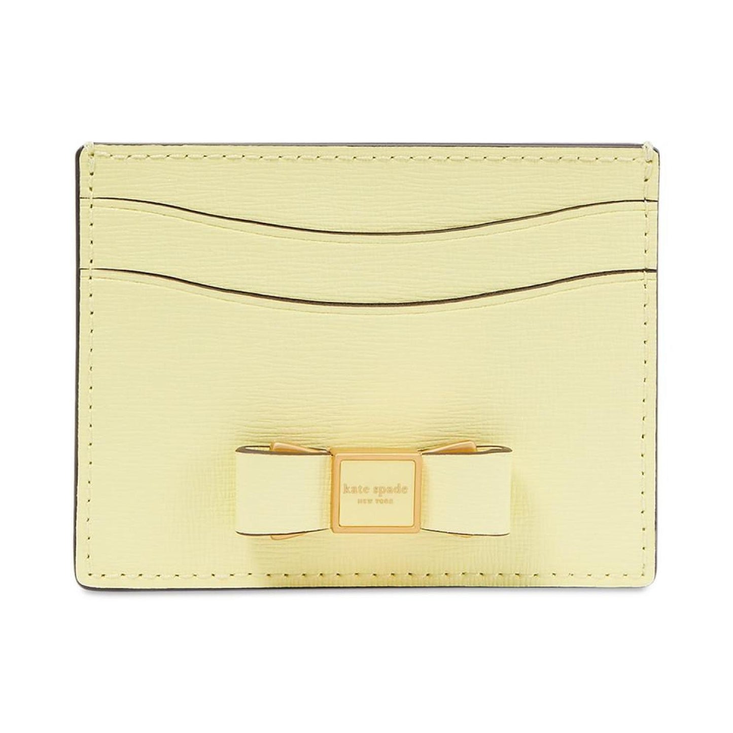 Morgan Bow Embellished Leather Card Holder