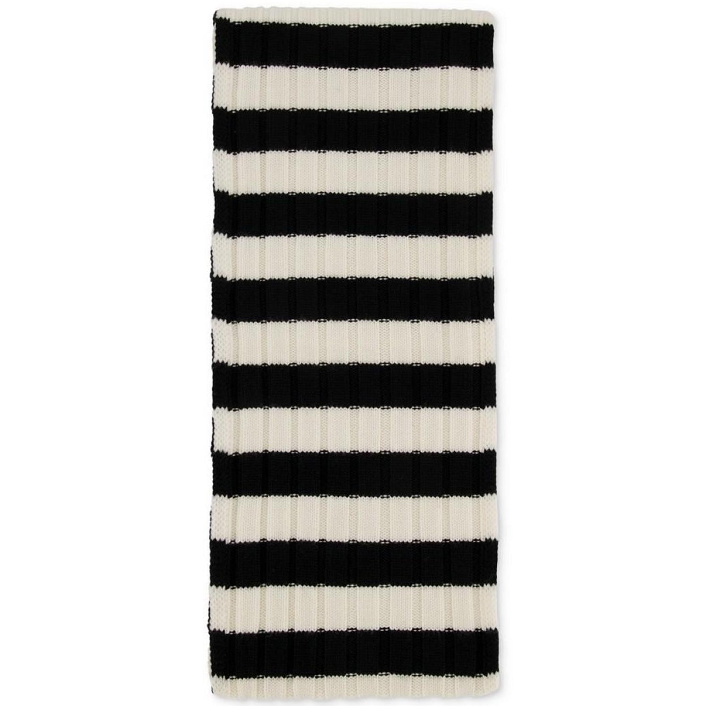 Women's Bicolor Stripe Knit Scarf