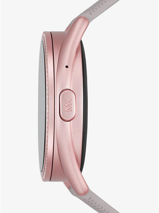 Michael Kors Access Gen 5E MKGO Pink-Tone and Logo Rubber Smartwatch