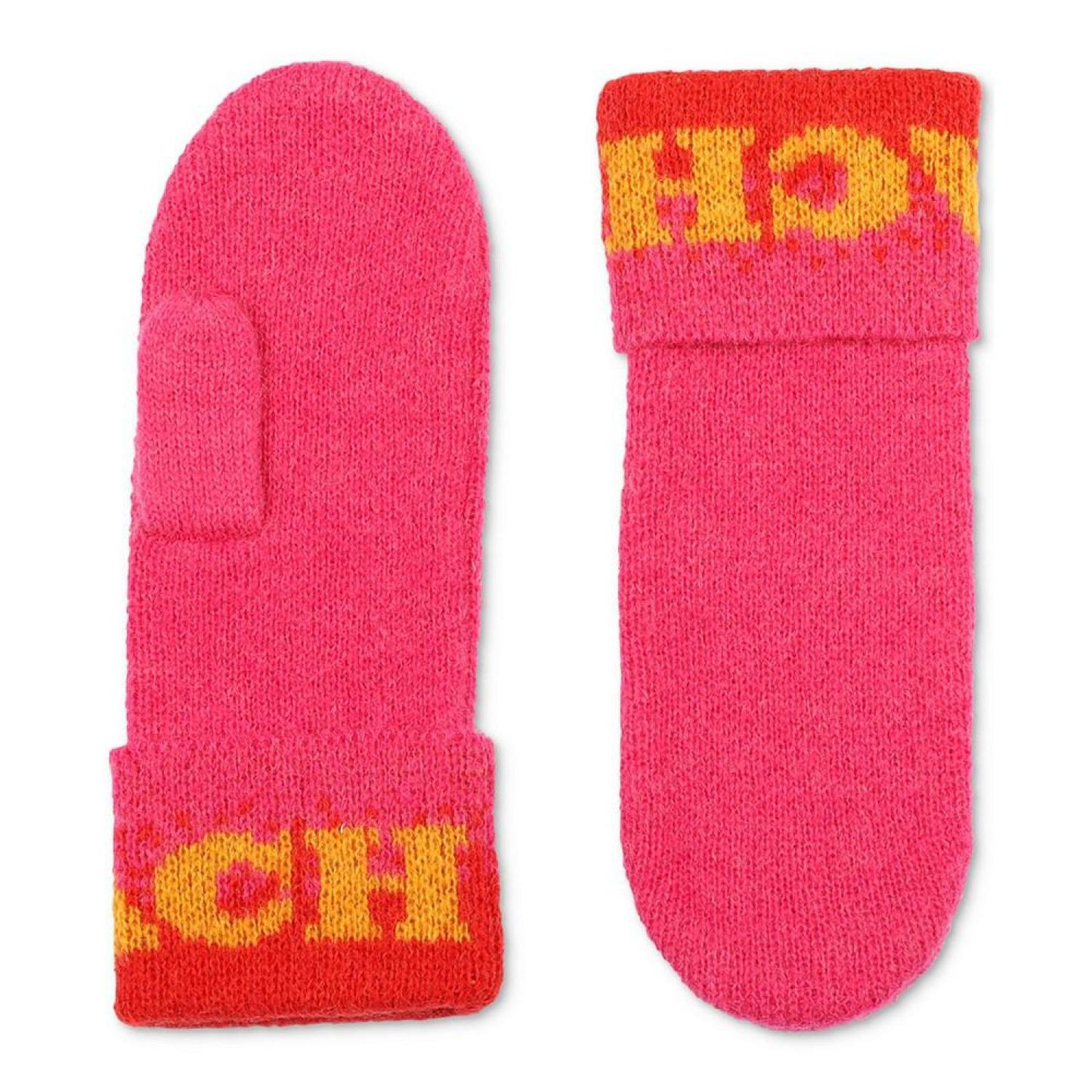 Women's Colorblocked Logo Mittens