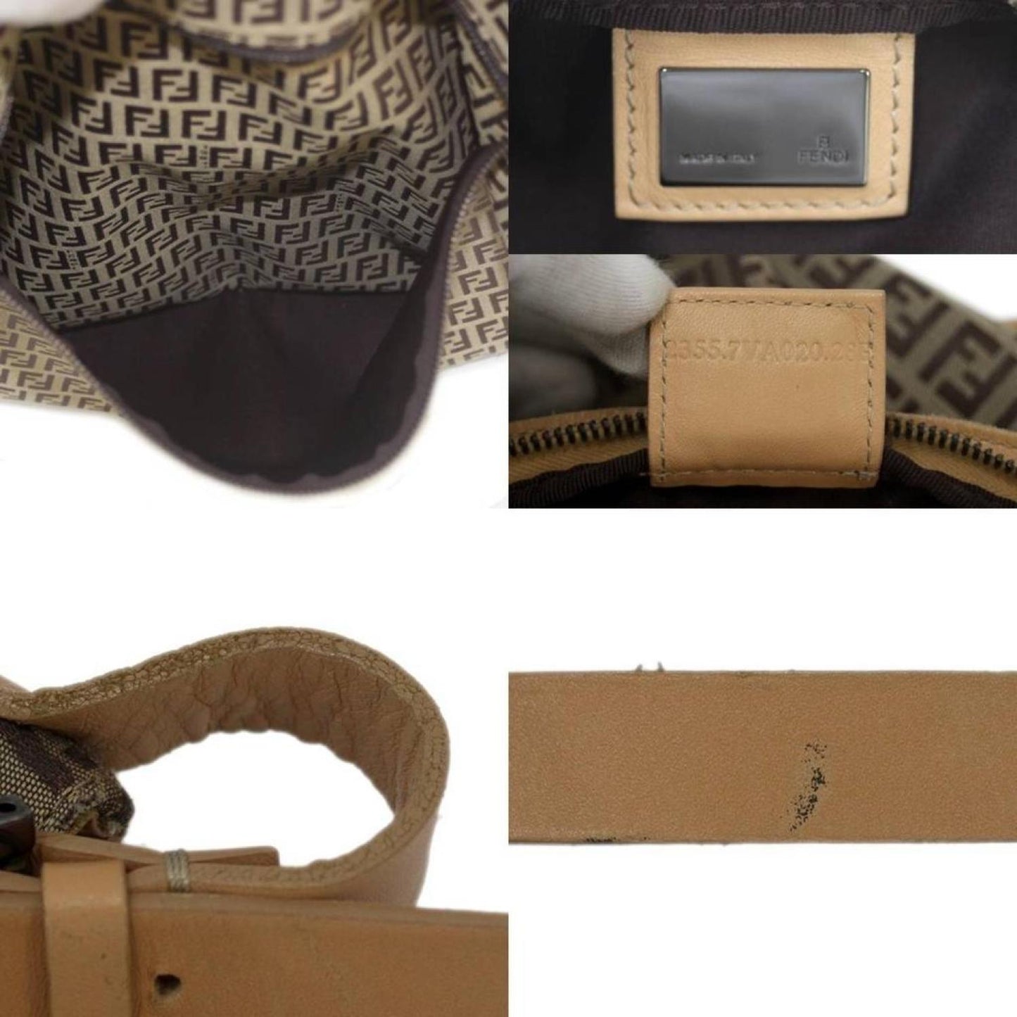 Fendi Canvas Shoulder Bag (Pre-Owned)