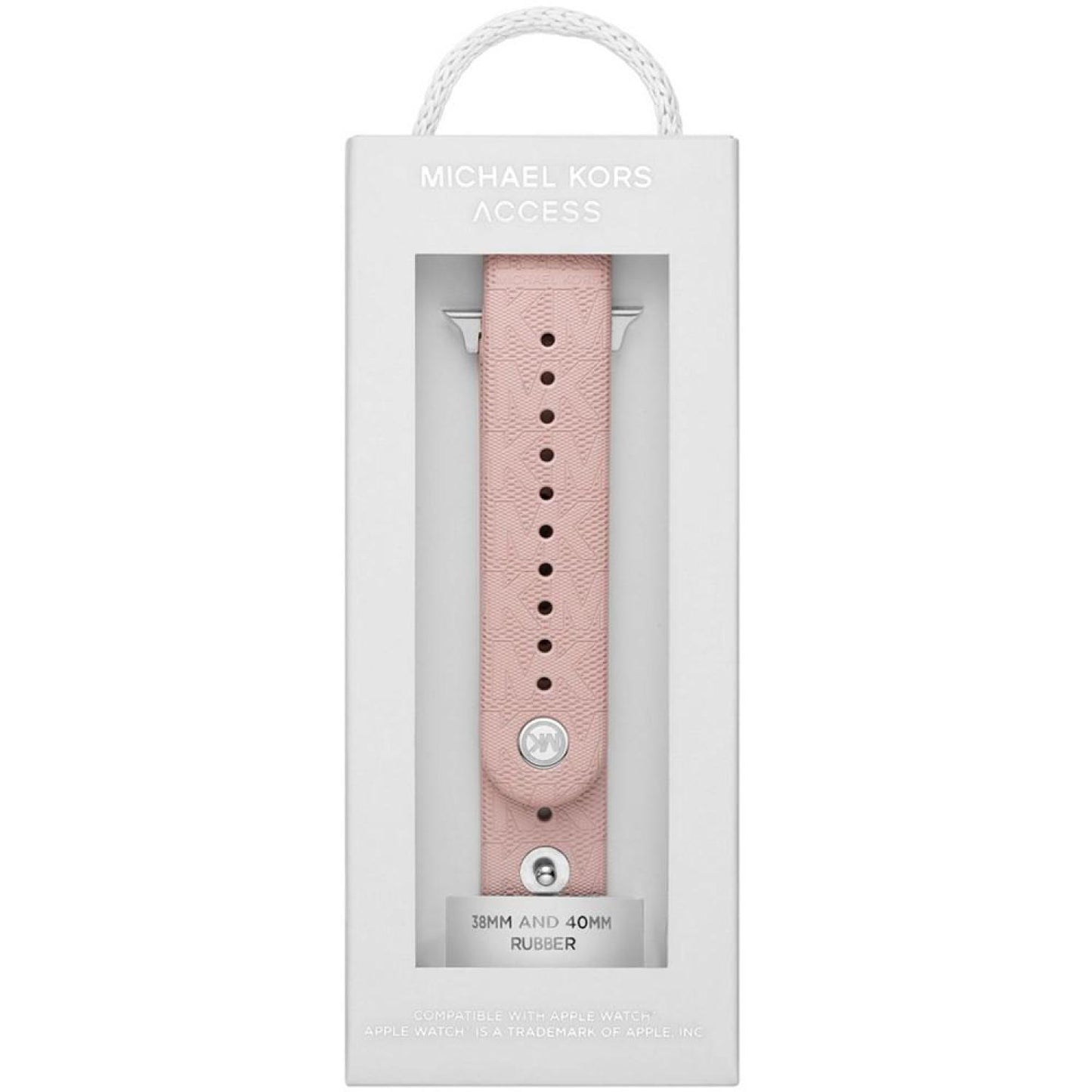 Women's Blush Rubber Apple Watch Band, 38mm or 40mm