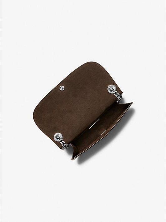 Christie Mini Crocodile Embossed Leather Envelope Bag