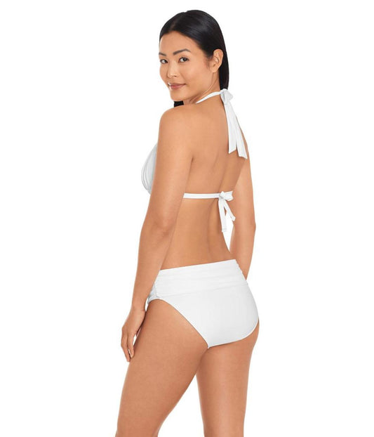 Beach Club Solids Molded Cup Halter Top