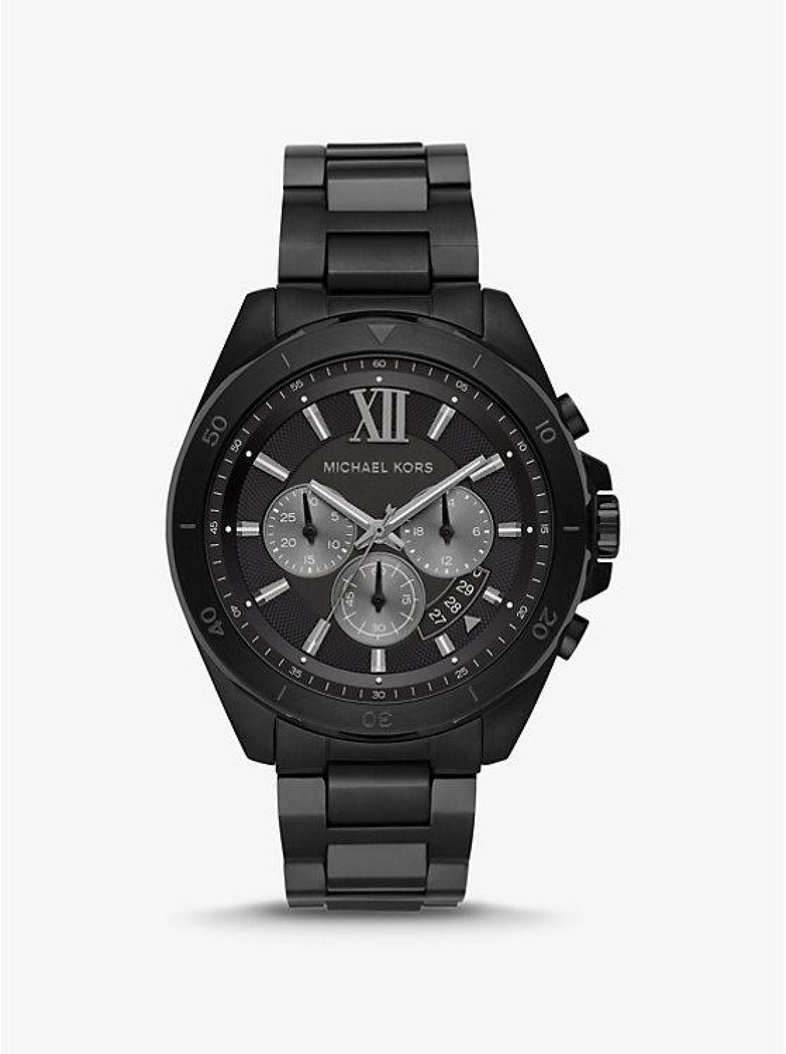 Oversized Brecken Black-Tone Watch