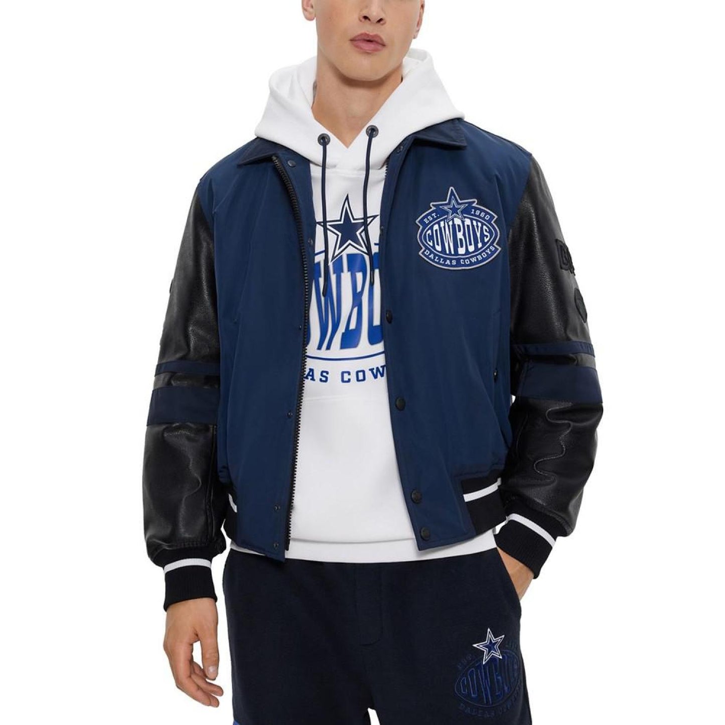 Men's BOSS x NFL Water-Repellent Bomber Jacket