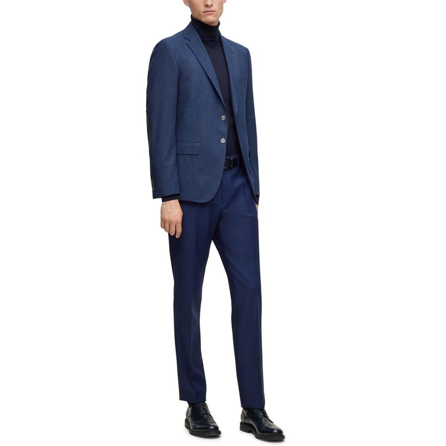 Men's Micro-Pattern Stretch Slim-Fit Jacket