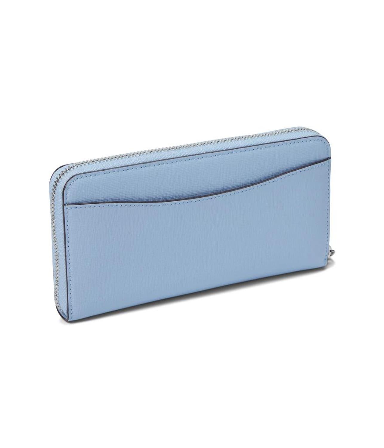 Morgan Saffiano Leather Zip Around Continental Wallet