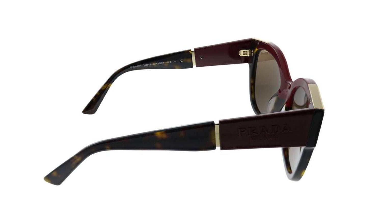 Prada PR 02WS 07C0D1 54mm Womens Square Sunglasses