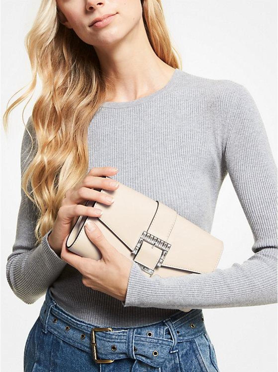 Penelope Medium Leather Clutch