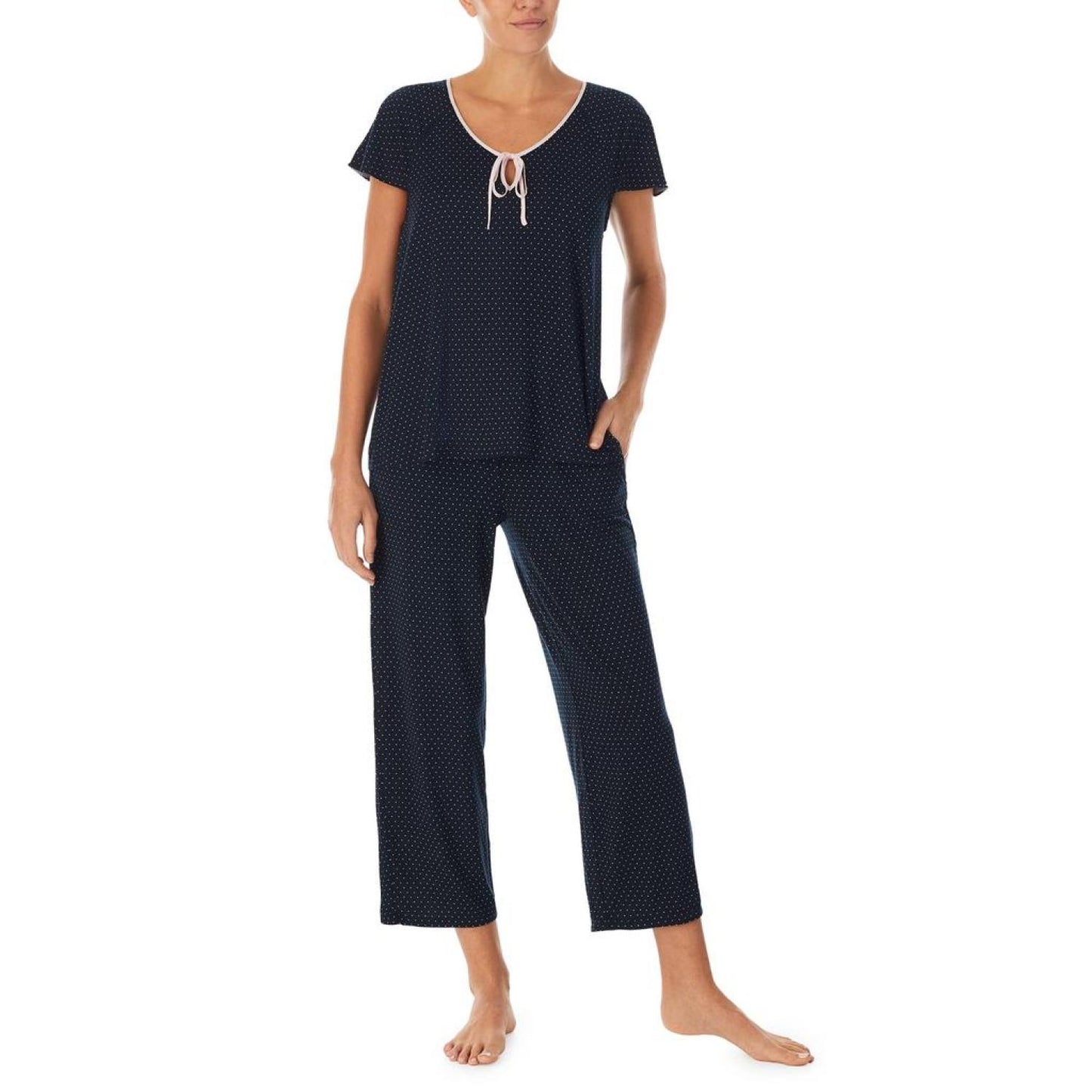 Short Sleeve Cropped PJ Set